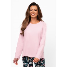 Piżama damska długi rękaw, długie spodnie Marisal